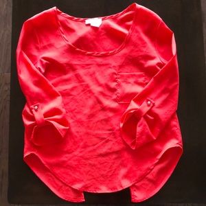 Women’s red blouse size S